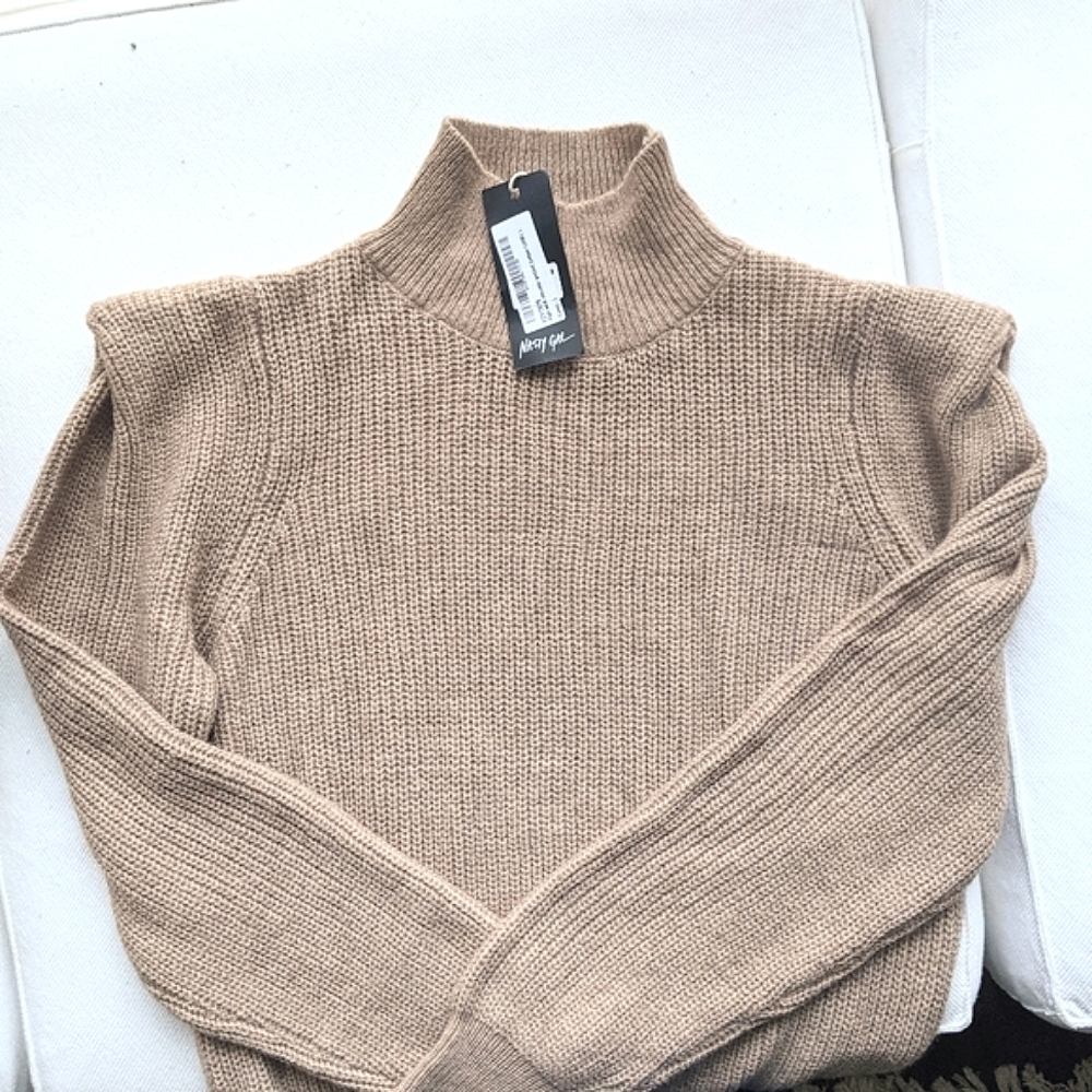 NWT Nasty Gal Retro Turtleneck Jumper - Picture 5 of 8